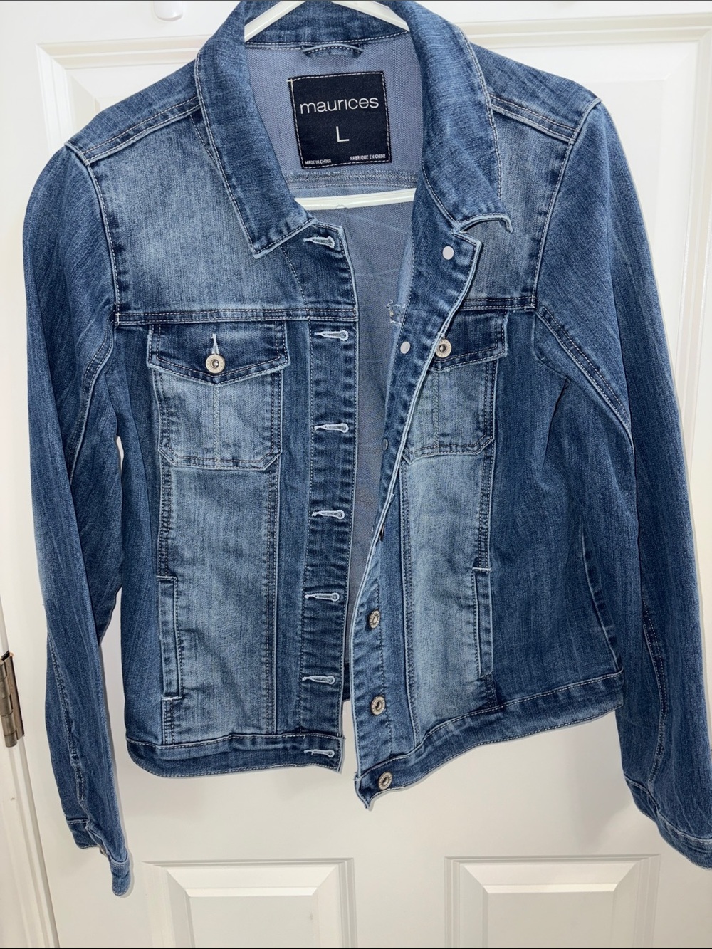 Maurices Medium Wash Blue Denim Jacket - Classic Trucker